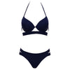Image of Sexy Push Up Low Waist Halter Bikinis Suit