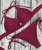 Image of Brazilian Cross Hollow Cross Strap  Push Up  Bikini Set