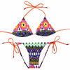 Image of Push Up Swimwear Female Printed Brazilian Bikini Set