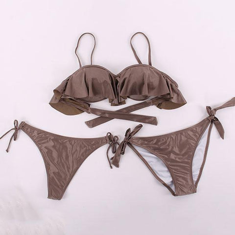 Lotus Leaf Bikinis Brazilian Bikini Set