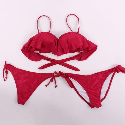 Lotus Leaf Bikinis Brazilian Bikini Set