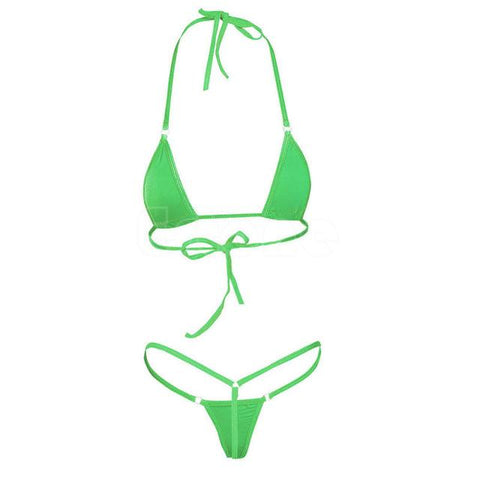 Micro Mini Bikini Thong Underwear G-String Bra
