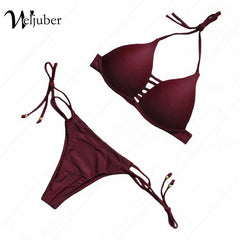 Solid Color Push Up Bra