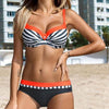 Image of Patchwork Retro Bikini Set