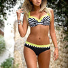 Image of Patchwork Retro Bikini Set