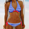 Image of Top Plaid Brazilian Bikini Set