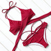 Image of Printed Cut Up Swimsuit