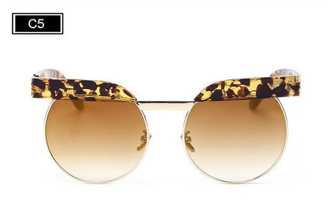 Semi-Rimless Sunglasses