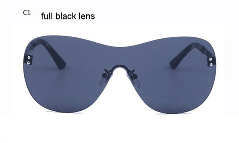 Aqua Rimless Sunglasses