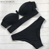 Image of Push Up Bra  Hollow Out  Bikini Set