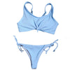 Image of Solid Color Bikini Set