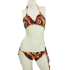 Triangle Retro Brazilian Bikini Set