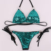 Image of Hot Selling Metal Sequins Bikini Set
