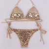Image of Hot Selling Metal Sequins Bikini Set