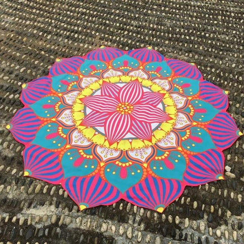 Bikini Cover Up Round Printing Beach Towel