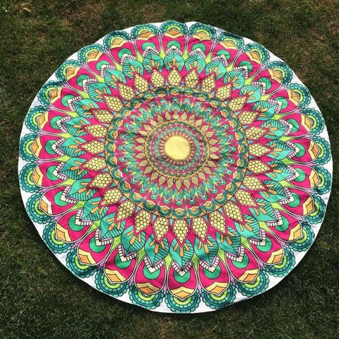 Bikini Cover Up Round Printing Beach Towel