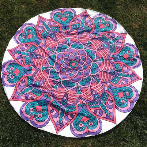Bikini Cover Up Round Printing Beach Towel