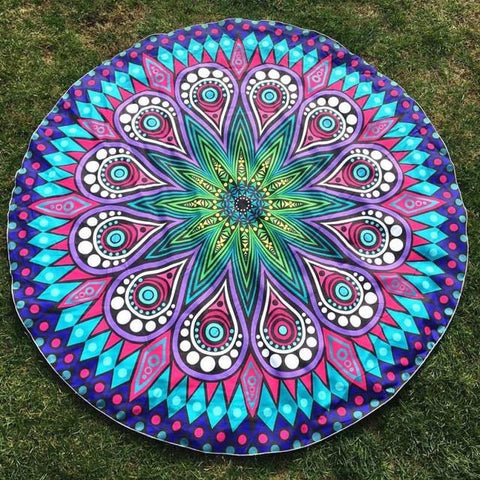 Bikini Cover Up Round Printing Beach Towel