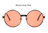 Image of Vintage  Men Women Gothic Steampunk Round Sunglasses