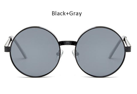 Vintage  Men Women Gothic Steampunk Round Sunglasses