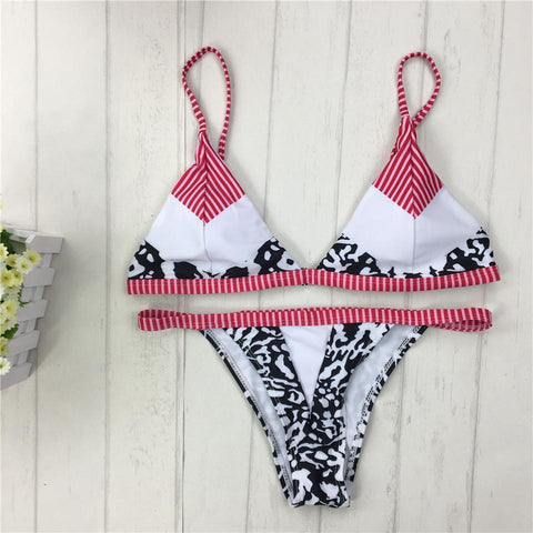 Printed Brazilian Bikini Set