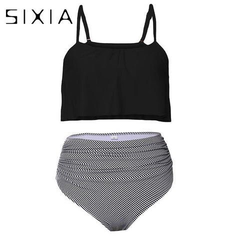 Pink Solid Off Shoulder Bikini Cute Set
