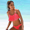 Image of Ruffle Cut holes Brazilian Bikini Set