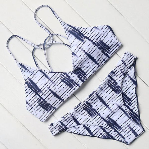 Solid Color Bikini Set