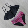 Image of Retro High Waist  Bikini Set