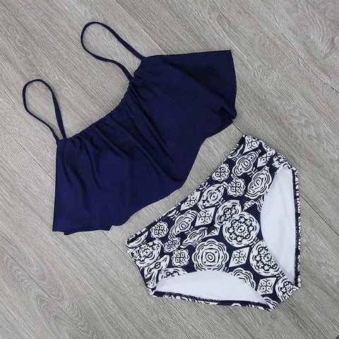 Retro High Waist  Bikini Set