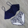 Image of Retro High Waist  Bikini Set