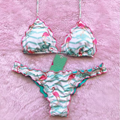 Printed Bikini  Set Push Up