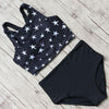 Image of Black Swimsuit Women High Waist Bikini Set