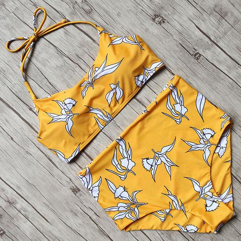 Black Swimsuit Women High Waist Bikini Set