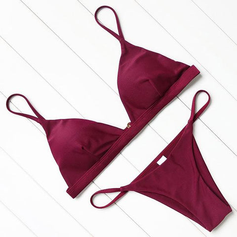 High Quality Pink &Orange Bikinis Set