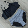 Image of High Waist Bikini 2018 Flounced Swimwear