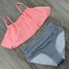 Image of High Waist Bikini 2018 Flounced Swimwear