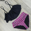 Image of High Waist Bikini 2018 Flounced Swimwear
