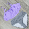 Image of High Waist Bikini 2018 Flounced Swimwear