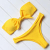 Image of Strapless Bikini Push Up Padded Knot Bikini Set
