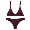 Image of Solid Color  Brazilian Bikini Set