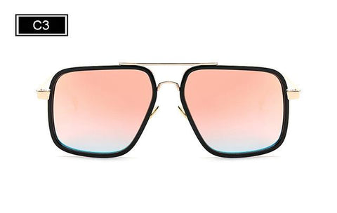 Metal Bran designer Mirror Glasses
