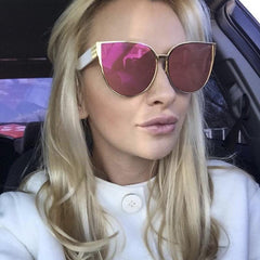 Metal Frame Cat Eye Sunglasses
