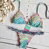 Image of Flamingo Printed Bikini Set