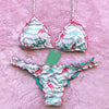 Image of Flamingo Printed Bikini Set
