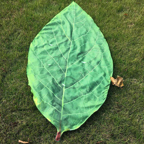 Ellipse Leaf Shape Hippie Tapestry Beach Picnic Throw Yoga Mat