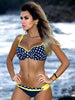 Image of Striped Swimwear Women Push Up Bikini Set