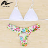 Image of Low Waist Striped Bikini Set