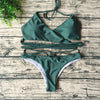Image of Cross  Suit Top Low Waist  Push Up Brazilian Suit