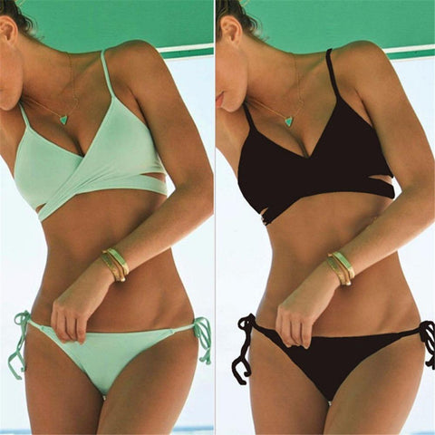 New 1PC Women Push Up Padded Bra Bikini Set